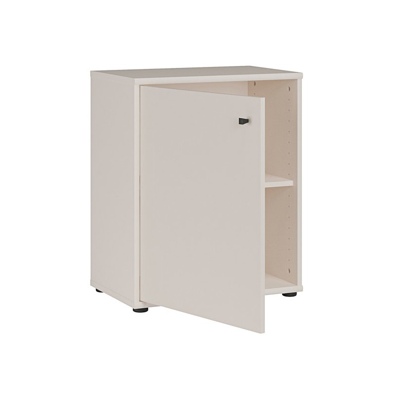 Niska komoda z półkami Archbox T2KK111 piaskowy