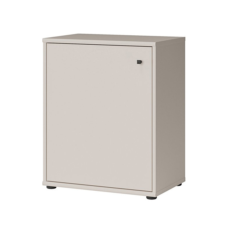 Niska komoda z półkami Archbox T2KK111 piaskowy