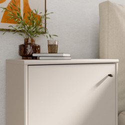 Niska komoda z półkami Archbox T2KK111 piaskowy