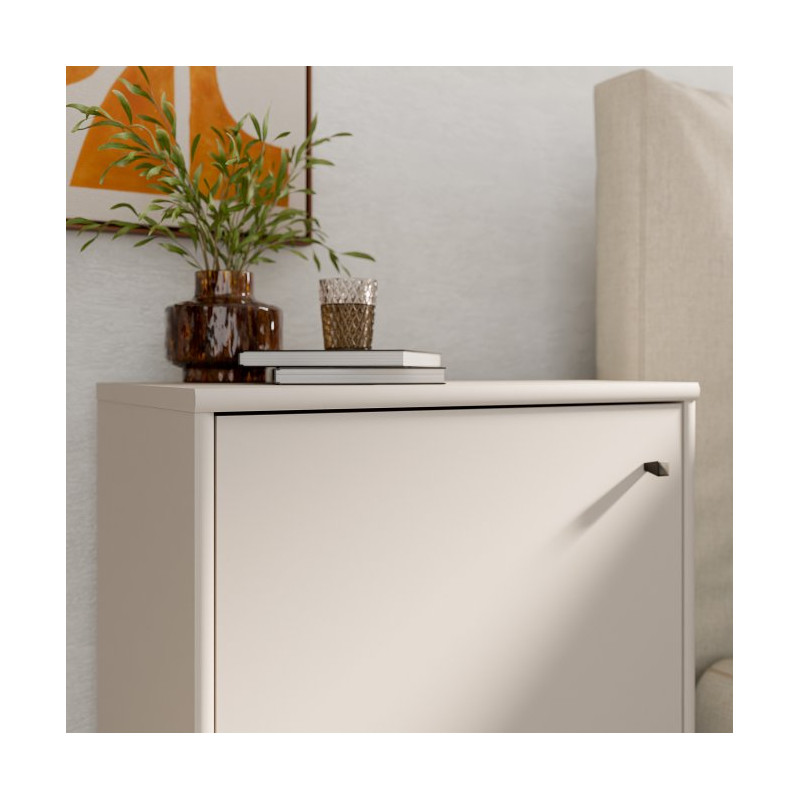 Niska komoda z półkami Archbox T2KK111 piaskowy