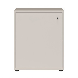Niska komoda z półkami Archbox T2KK111 piaskowy