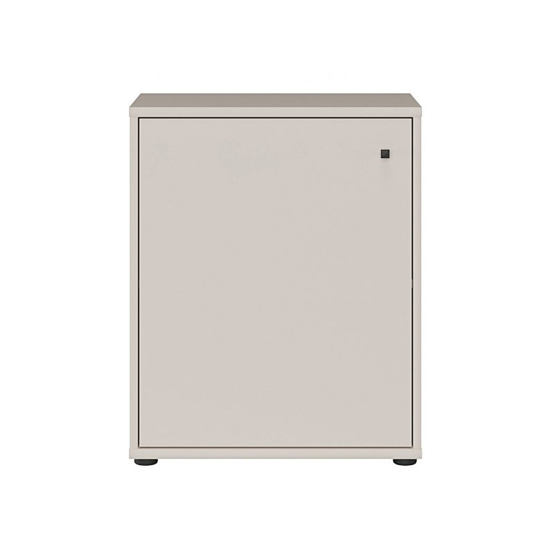 Niska komoda z półkami Archbox T2KK111 piaskowy