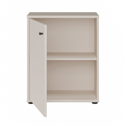 Niska komoda z półkami Archbox T2KK111 piaskowy