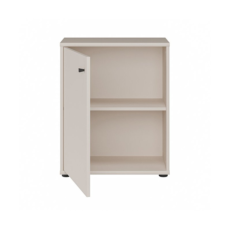 Niska komoda z półkami Archbox T2KK111 piaskowy