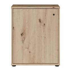 Niska komoda z półkami Archbox T2KK111 dąb artisan