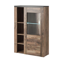 Komoda wysoka Larona Typ 44 Satin Nussbaum/Touchwood Helvetia Wieruszów
