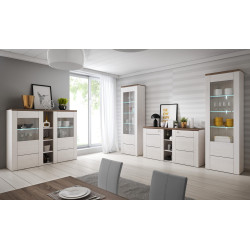 Komoda z witryną Larona Sonoma Trufel Helvetia