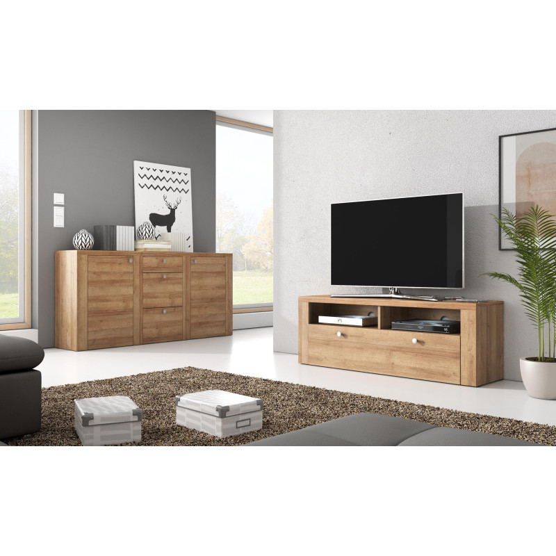 Wysoka komoda Larona 24XCDZ44 Dąb Riviera