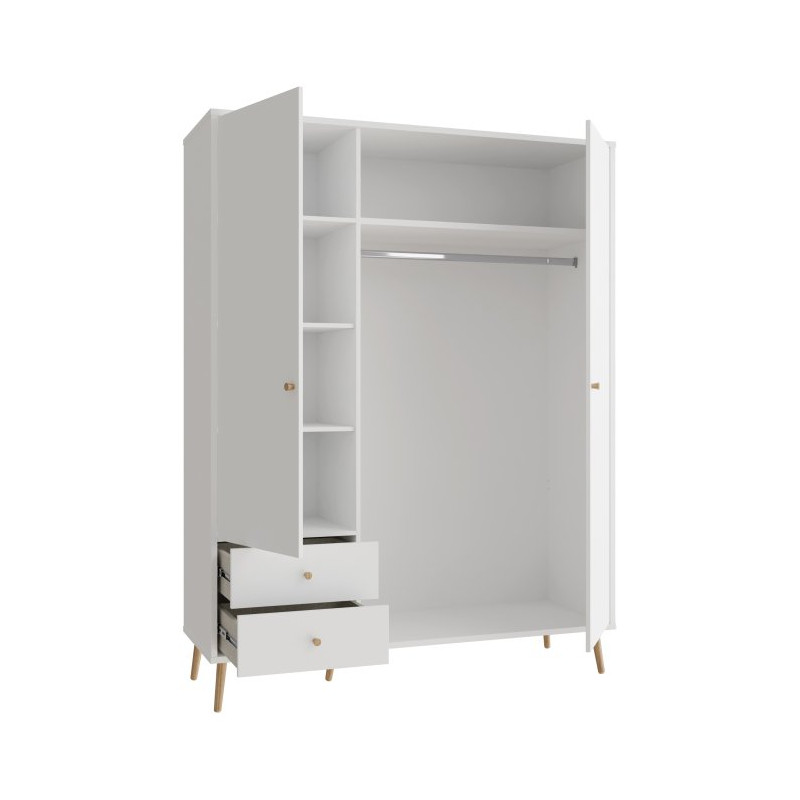 Szafa do sypialni 150 cm Harllson HLTS731LEC biały