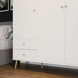 Szafa do sypialni 150 cm Harllson HLTS731LEC biały