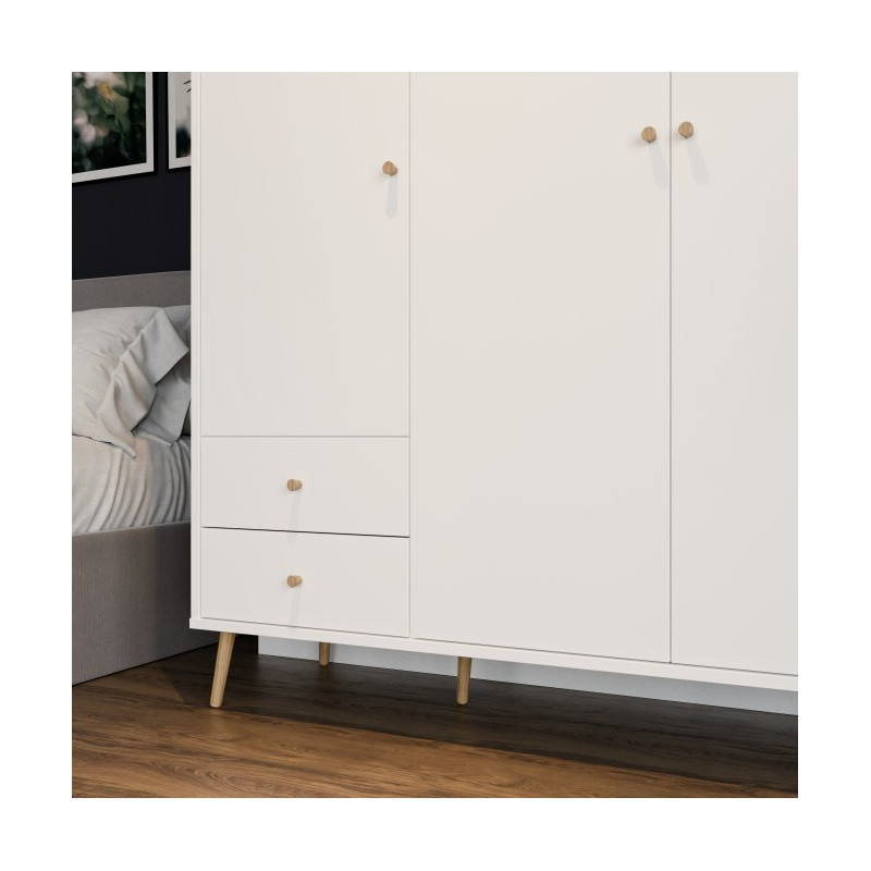 Szafa do sypialni 150 cm Harllson HLTS731LEC biały