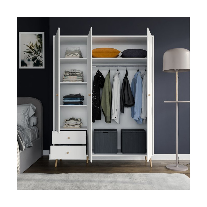 Szafa do sypialni 150 cm Harllson HLTS731LEC biały