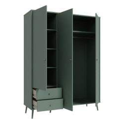 Szafa ubraniowa 150 cm Harllson HLTS731LEC szałwiowy