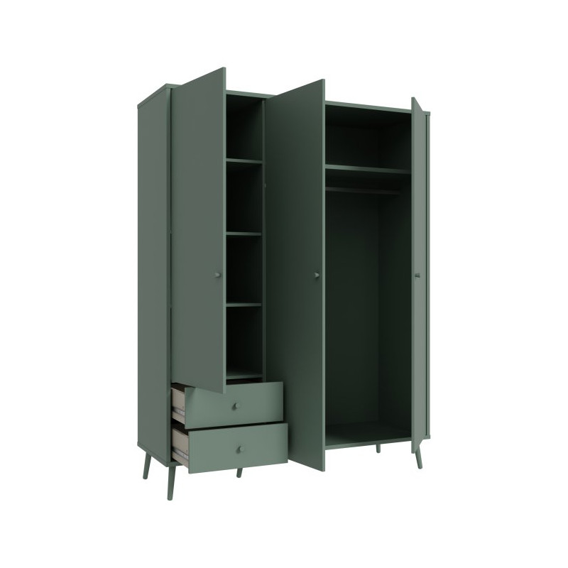 Szafa ubraniowa 150 cm Harllson HLTS731LEC szałwiowy