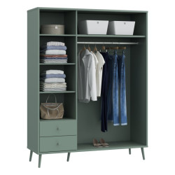 Szafa ubraniowa 150 cm Harllson HLTS731LEC szałwiowy