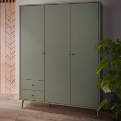 Szafa ubraniowa 150 cm Harllson HLTS731LEC szałwiowy