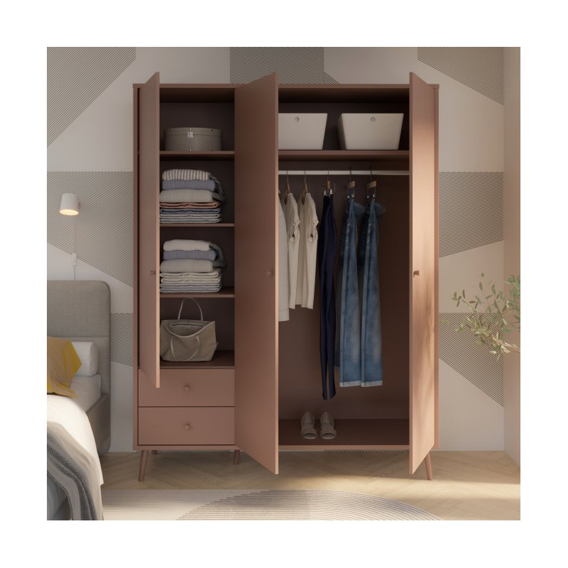 Szafa ubraniowa 150 cm Harllson HLTS731LEC terakota