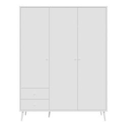 Szafa ubraniowa na nóżkach 150 cm Harllson HLTS731LEC biały