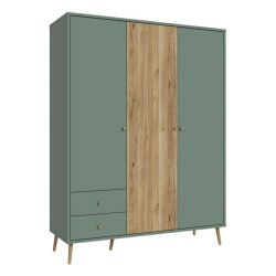 Szafa ubraniowa 150 cm Harllson HLTS731LEC szałwiowy/dąb mauvella