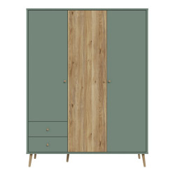 Szafa ubraniowa 150 cm Harllson HLTS731LEC szałwiowy/dąb mauvella