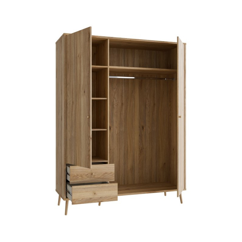 Szafa ubraniowa 150 cm Harllson HLTS731LEC dąb mauvella
