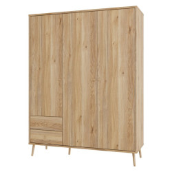 Szafa ubraniowa 150 cm Harllson HLTS731LEC dąb mauvella