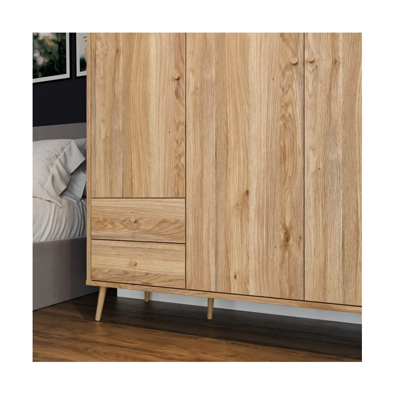 Szafa ubraniowa 150 cm Harllson HLTS731LEC dąb mauvella