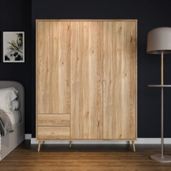 Szafa ubraniowa 150 cm Harllson HLTS731LEC dąb mauvella