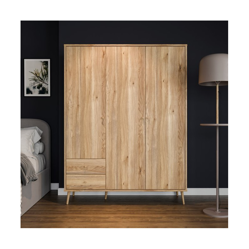 Szafa ubraniowa 150 cm Harllson HLTS731LEC dąb mauvella