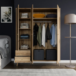 Szafa ubraniowa 150 cm Harllson HLTS731LEC dąb mauvella