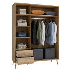 Szafa ubraniowa 150 cm Harllson HLTS731LEC dąb mauvella