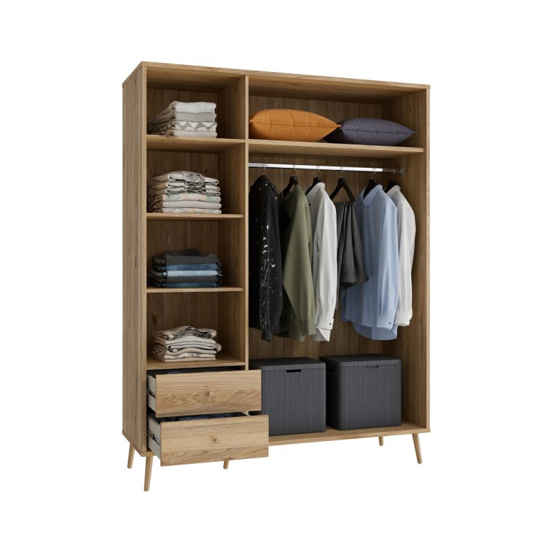 Szafa ubraniowa 150 cm Harllson HLTS731LEC dąb mauvella