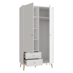Szafa do sypialni 100 cm Harllson HLTS721LEC biały