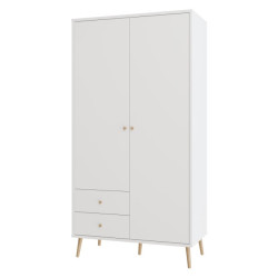 Szafa do sypialni 100 cm Harllson HLTS721LEC biały
