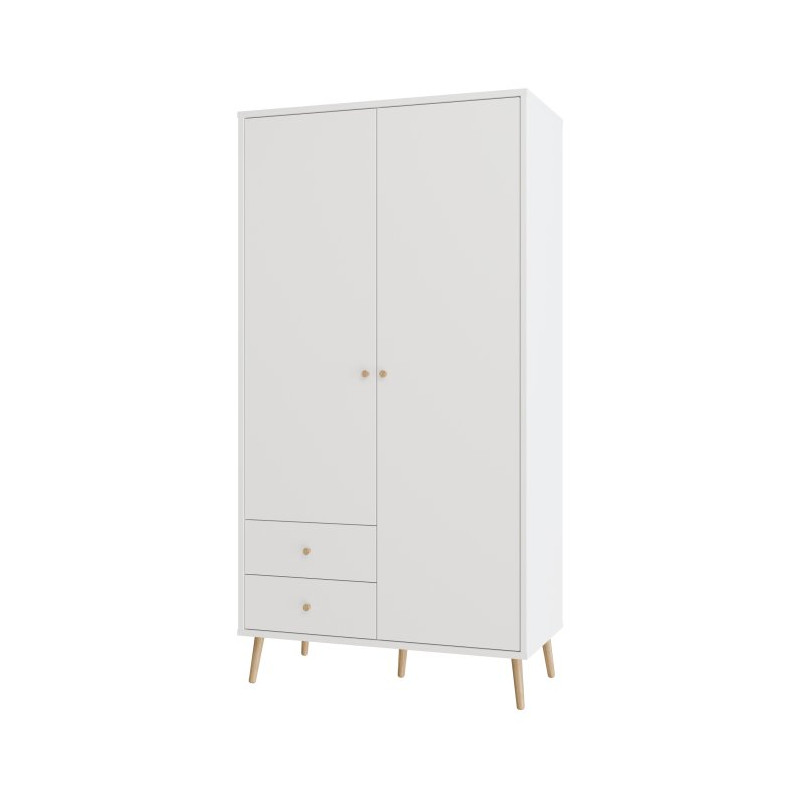 Szafa do sypialni 100 cm Harllson HLTS721LEC biały