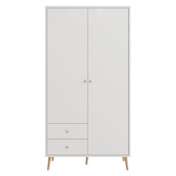Szafa do sypialni 100 cm Harllson HLTS721LEC biały