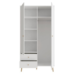 Szafa do sypialni 100 cm Harllson HLTS721LEC biały