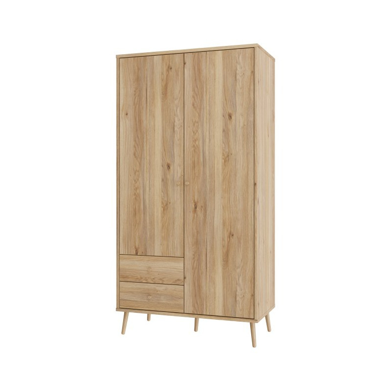 Szafa do sypialni 100 cm Harllson HLTS721LEC dąb mauvella