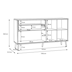Komoda z szufladami 120 cm Harllson HLTK221REC biały