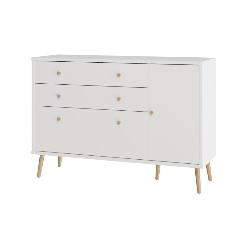 Komoda z szufladami 120 cm Harllson HLTK221REC biały
