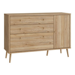 Komoda z szufladami 120 cm Harllson | dąb mauvella