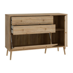 Komoda z szufladami 120 cm Harllson | dąb mauvella