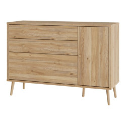 Komoda z szufladami 120 cm Harllson | dąb mauvella