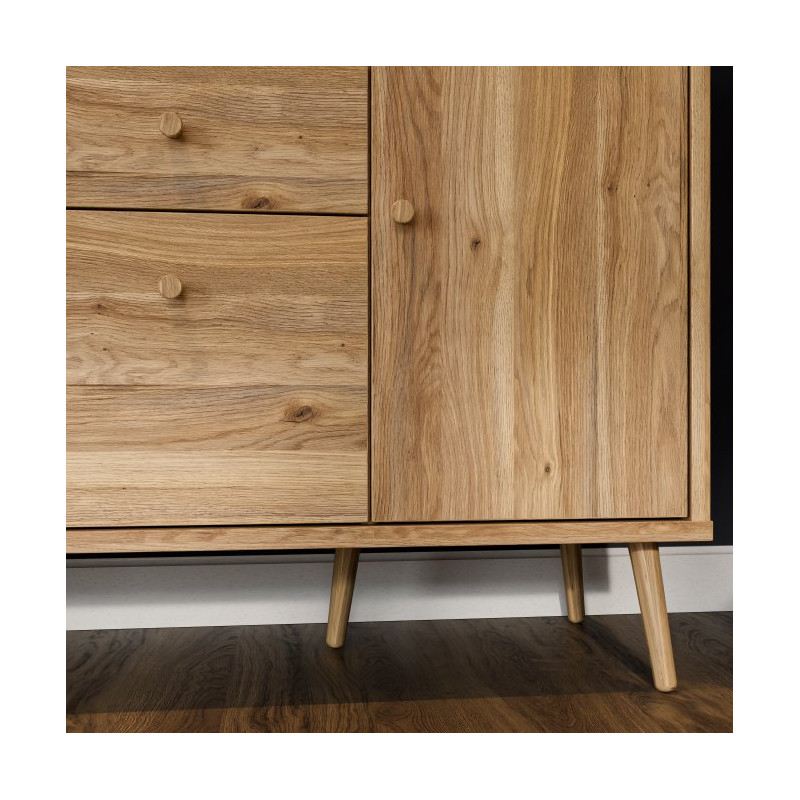 Komoda z szufladami 120 cm Harllson | dąb mauvella