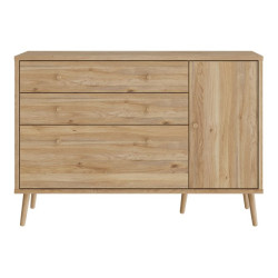 Komoda z szufladami 120 cm Harllson | dąb mauvella