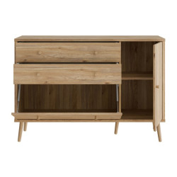 Komoda z szufladami 120 cm Harllson | dąb mauvella