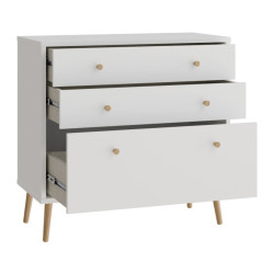 Mała komoda 90 cm Harllson HLTK211EC biały