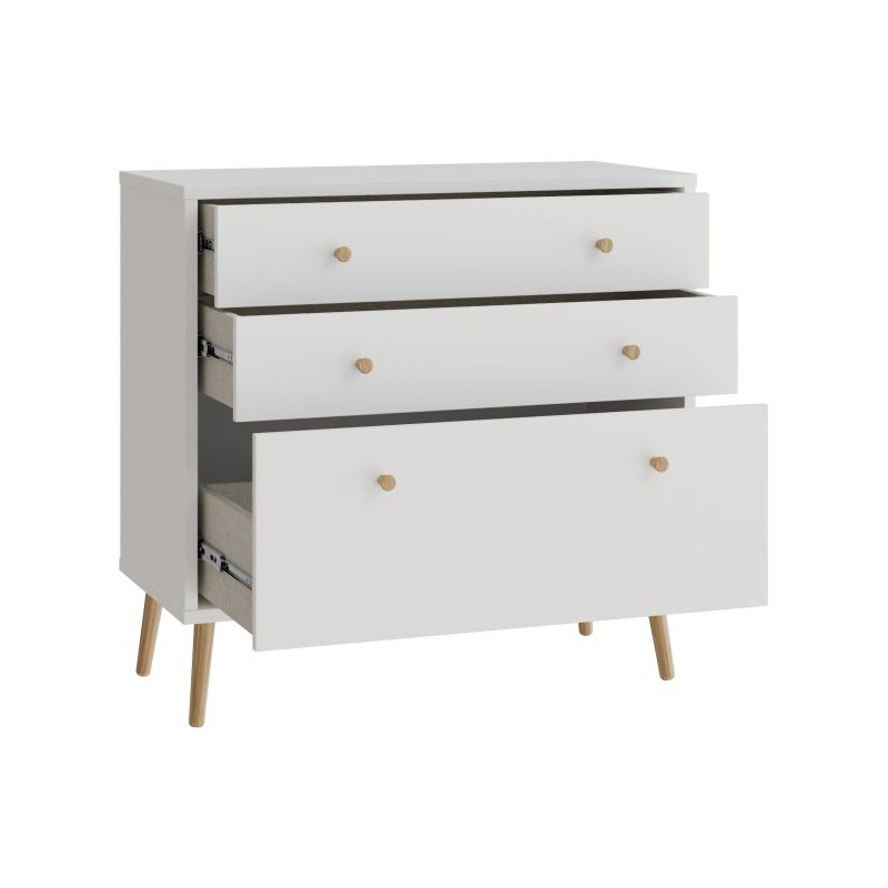Mała komoda 90 cm Harllson HLTK211EC biały