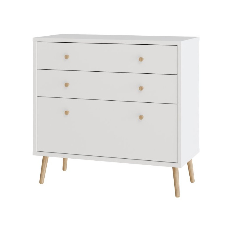 Mała komoda 90 cm Harllson HLTK211EC biały