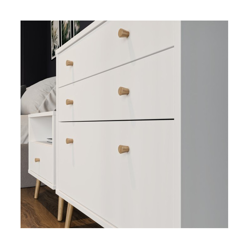 Mała komoda 90 cm Harllson HLTK211EC biały